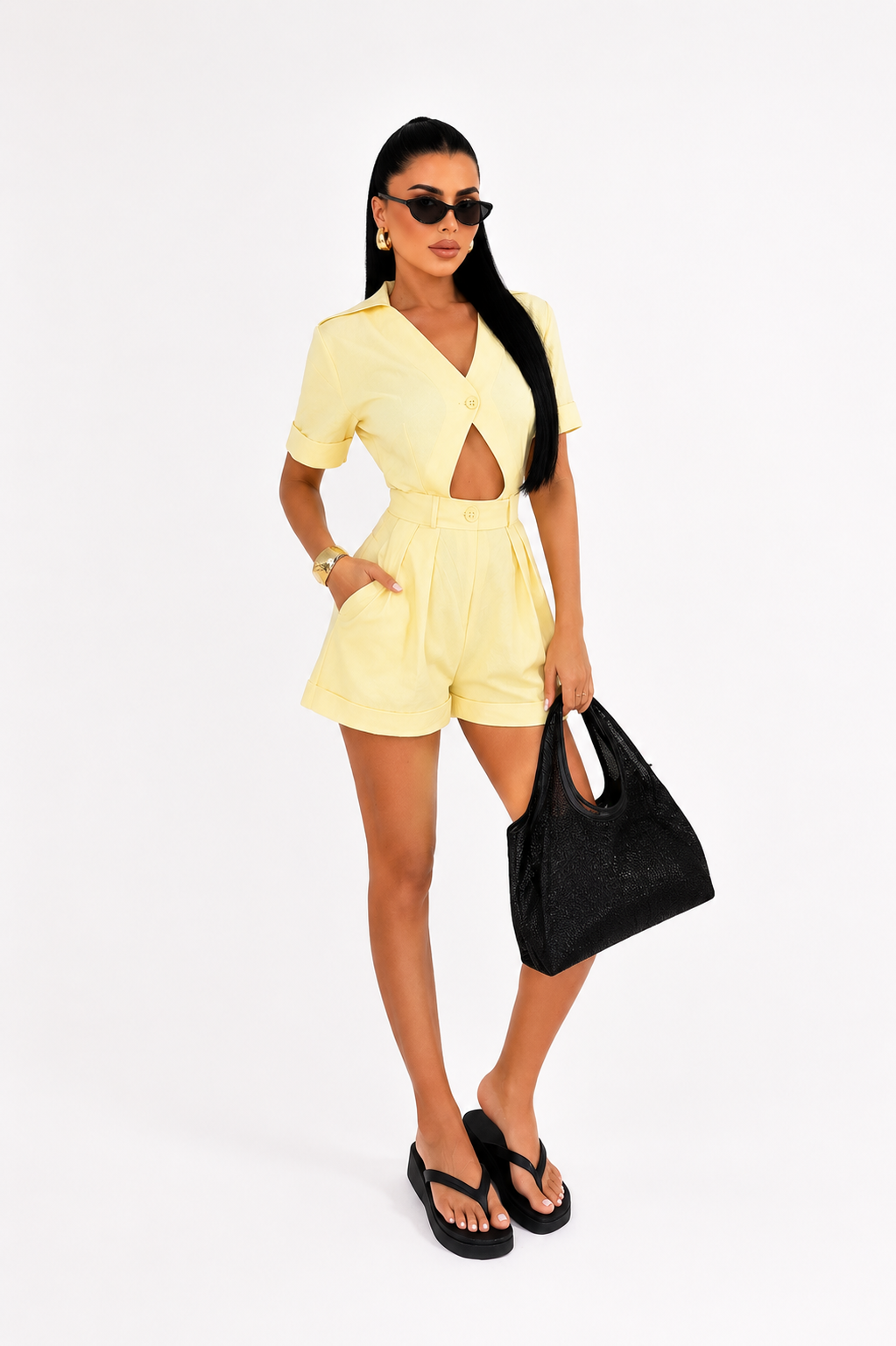 Ivory Riviera Chic Jumpsuit